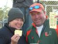 2011 Fish Drop 2nd Place Winner Clark Howell (Right) with Kiwanian Tanya Player