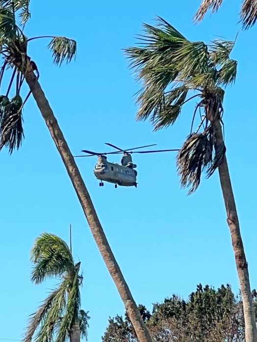 National Guard bringing supplies to the outer islands. Private boats were also delivering to the outer islands.